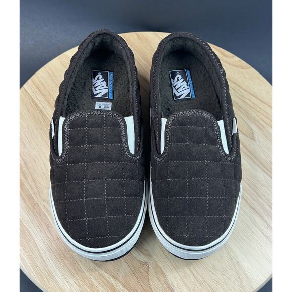 Vans Other - Vans Slip-Er 2 Slip-On Loafer Casual Shoe Slipper Brown Men Sz 7 Women 9 Suede